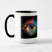 Mug à paupières à yeux psychédéliques, 15 oz (Gauche)