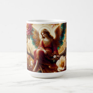 Mug A Peaceful Angel Sitting On a Limb on a Beautiful