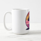 Mug À peine réveillé – Drôle de conception rétro d'our (Gauche)