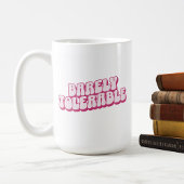 Mug "A peine tolérable" rose Jane Austen inspirée