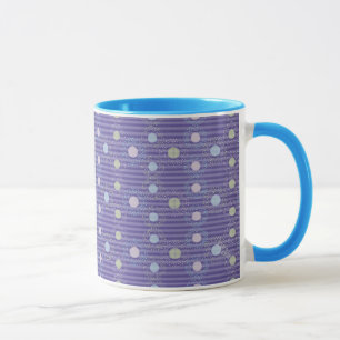 Mug À petits pois n Bandes violettes