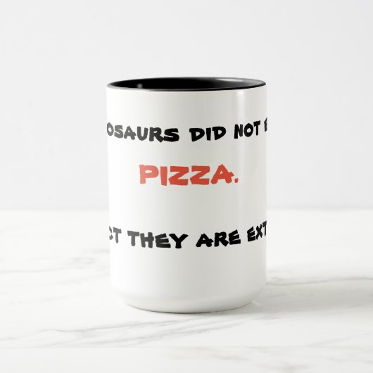 Mug à pizza drôle (Centre)