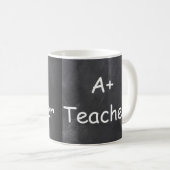 Mug A plus Teacher Chalkboard Design Venin Idea (Devant droit)