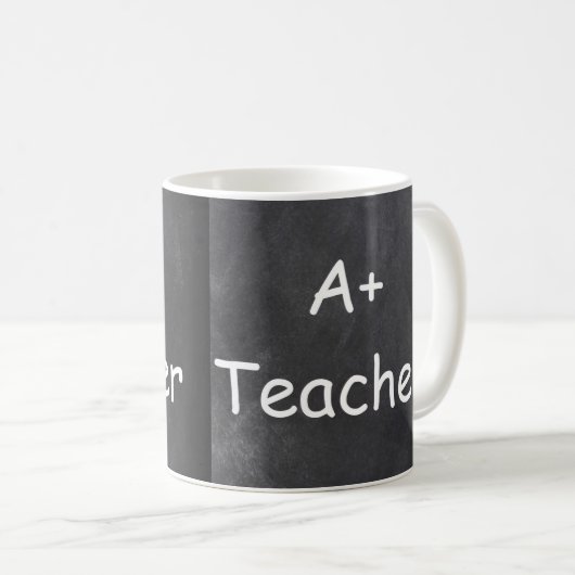 Mug A plus Teacher Chalkboard Design Venin Idea (Devant droit)
