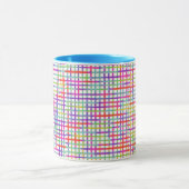 Mug à poignée bleue vive et colorée (Centre)