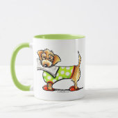 Mug À poils durs Dachshund Apple (Gauche)