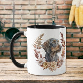 Mug À poils durs Dachshund Dog Automne Wreath