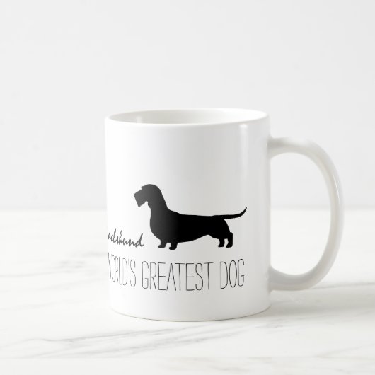 Mug À poils durs Dachshund La plus grande coutume de c (Droite)