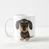 Mug À poils durs Dachshund | Teckel de chien de carica (Gauche)