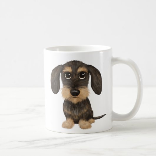 Mug À poils durs Dachshund | Teckel de chien de carica (Droite)