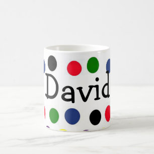 Mug à pois personnalisé