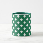 mug à pois verts, blancs et verts (Centre)