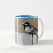 Mug à poitrine bleue (Devant droit)