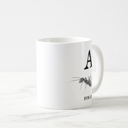 Mug "A" pour Ant  (Devant droit)