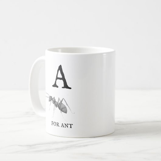 Mug "A" pour Ant (Devant gauche)