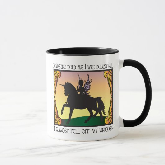 Mug A presque tombé ma licorne (Droite)