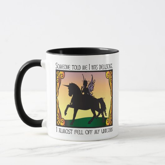 Mug A presque tombé ma licorne (Gauche)