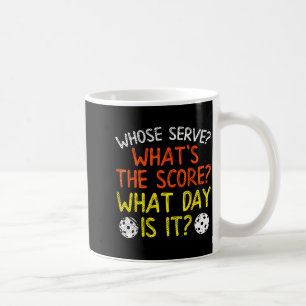 Mug À qui sert quel score jour drôle de pickleball cor