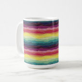 Mug à rayures arc-en-ciel (Devant gauche)