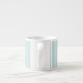 Mug à rayures bleues - Initiale et nom personnalis (Dos)
