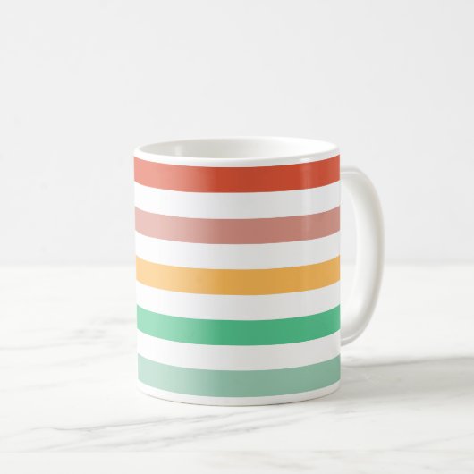 Mug à rayures de bonbon (Devant droit)