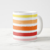 Mug à rayures d'été - Coucher du soleil (Devant droit)