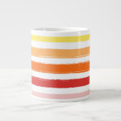 Mug à rayures d'été - Coucher du soleil (Devant)