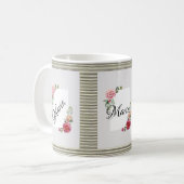 Mug à rayures florales (Devant gauche)