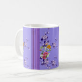 Mug à rayures florales (Devant gauche)