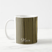 Mug à rayures noires et or (Gauche)