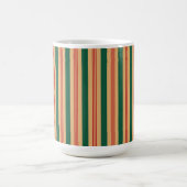 Mug à rayures rouge, vert et or - Grand (Centre)