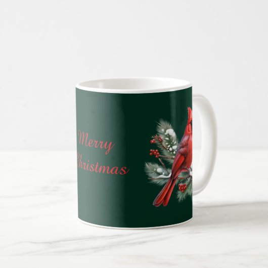 Mug A Red Cardinal (Devant droit)