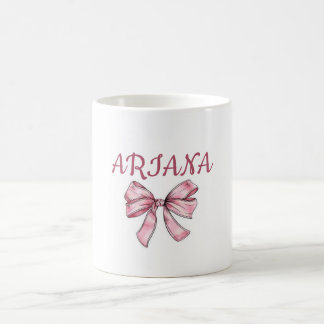 Mug à ruban rose personnalisé