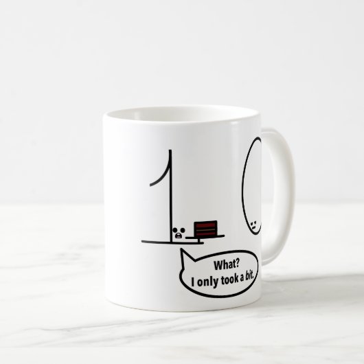 Mug A seulement pris un peu (Devant droit)