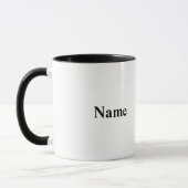 Mug à silhouette blanche de peintre sur échelle (Gauche)