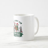 Mug A Sloth For Christmas. Cute, Christmas Sloth With (Devant droit)