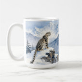 Mug A Snow Leopard on Snowy Peak (Gauche)