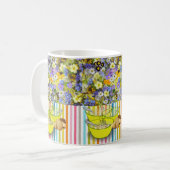 Mug à soupe à rayures florales (Devant gauche)