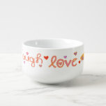 Mug À Soupe Bouge à soupe de porcelaine "Rire un Latke"<br><div class="desc">Bouge à soupe de porcelaine "Live Love Laugh a Latke" Personnalisez en supprimant et en remplaçant le texte par votre propre message. Choisissez votre style de police, votre taille et votre couleur préférés. Profite ! ! ! Merci de vous être arrêté et de faire du shopping. Très apprécié ! !...</div>
