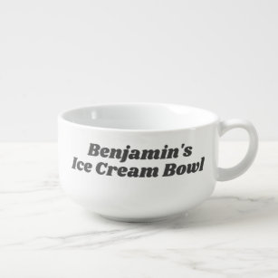 Mug À Soupe Glace Cream Bowl Funny Novelty Gag Cadeau Nom rétr