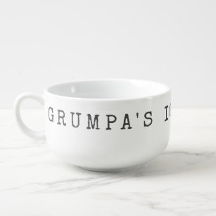 Mug À Soupe Grumpa's Ice Cream for Grumpy Grandpa Funny Gift