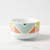 Mug À Soupe Monogramme | Chevron joyeux par Origami Prints (Devant)