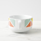 Mug À Soupe Monogramme | Chevron joyeux par Origami Prints (Dos)