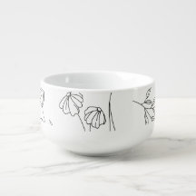 Motif de silhouette de fleurs