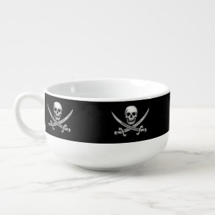 Mug À Soupe Pirate Skull & Squelettes D'Épée