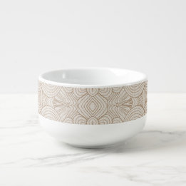 Mug À Soupe Tissage Quantique - Neutre Chaud