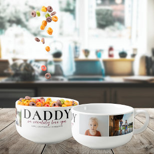 Mug À Soupe Tu t'aimes vraiment   Papa's Cereal 4 Photo Bowl
