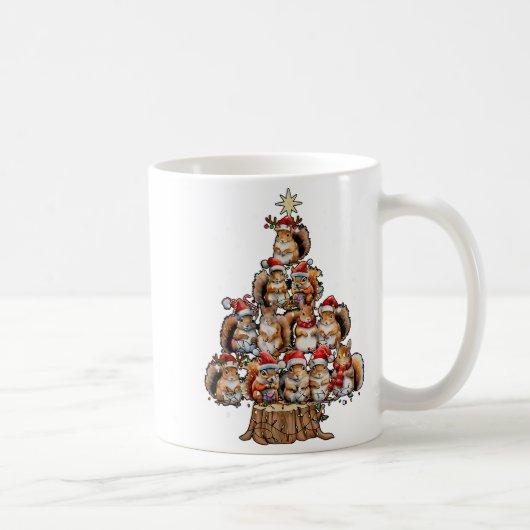 Mug A Squirrel Christmas Tree Lights Forest Animal Lov (Droite)