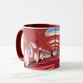 Mug A subway station, likely designed in a retro (Devant gauche)