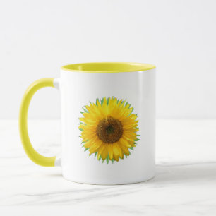 Mug à texte de joie et tournesol magnifique